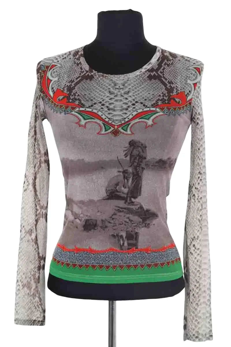 Top Kenzo Vert en Synthétique, taille S - Seconde Main
