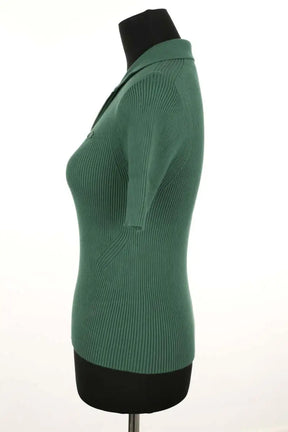 Top Lacoste Vert en Coton
