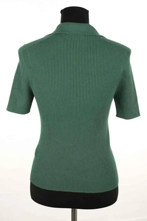 Top Lacoste Vert en Coton