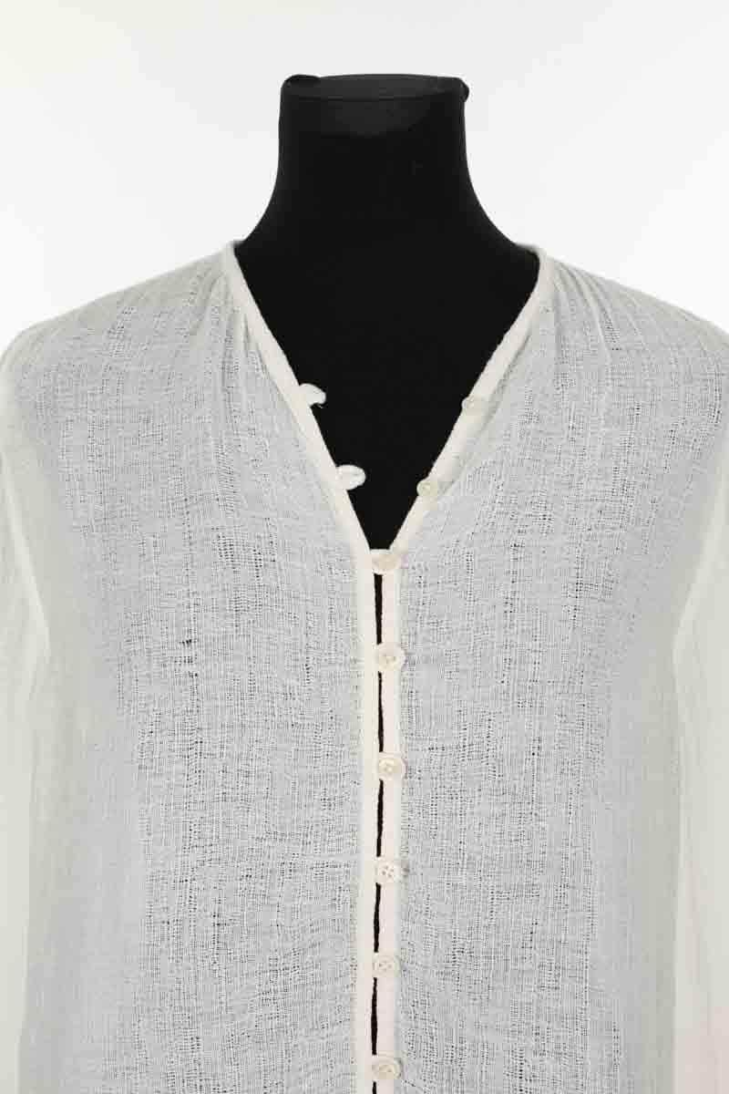 Top Loulou Studio Blanc en Coton