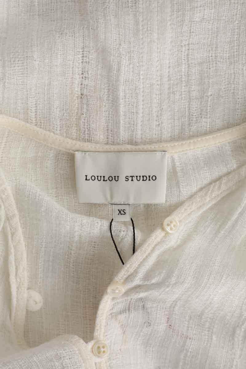 Top Loulou Studio Blanc en Coton