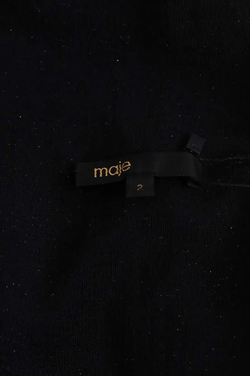 Top Maje Argent en Synthétique