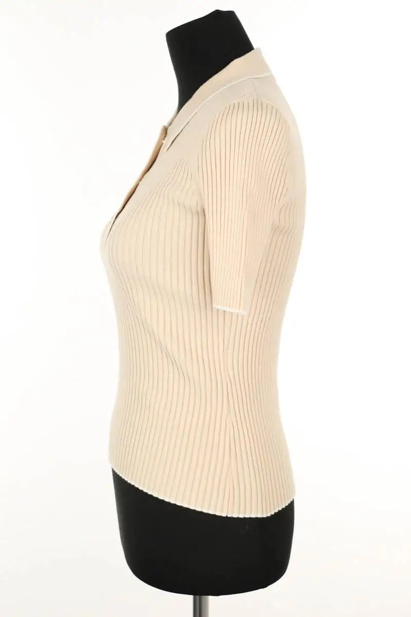 Top Maje Beige en Synthétique