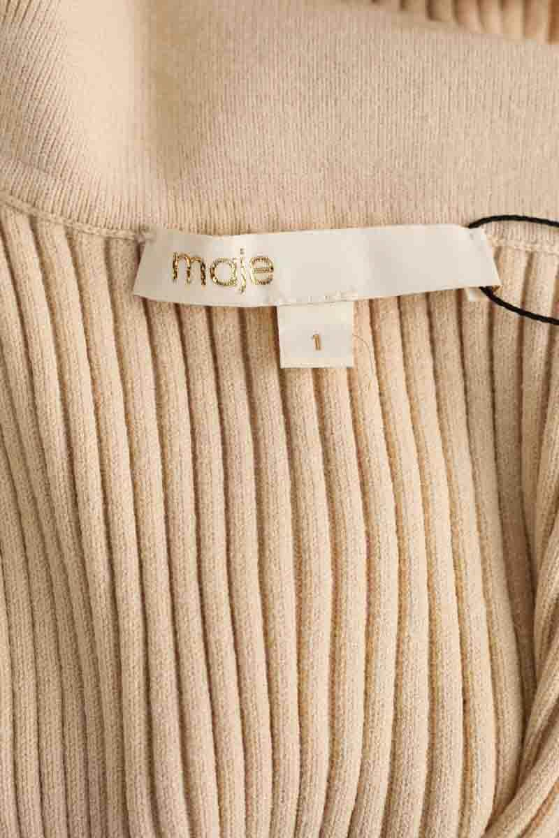 Top Maje Beige en Synthétique