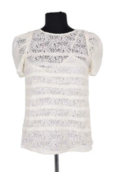 Top Maje Blanc en Coton, taille M - Seconde Main