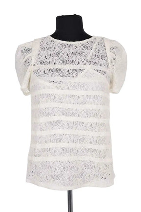 Top Maje Blanc en Coton, taille M - Seconde Main