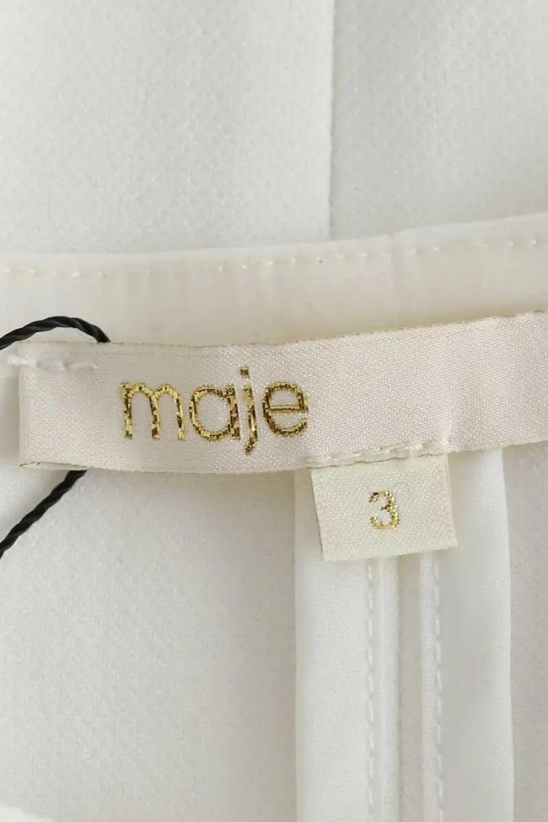 Top Maje Blanc en Polyamide