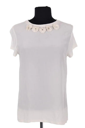 Top Maje Blanc en Viscose, taille M - Seconde Main