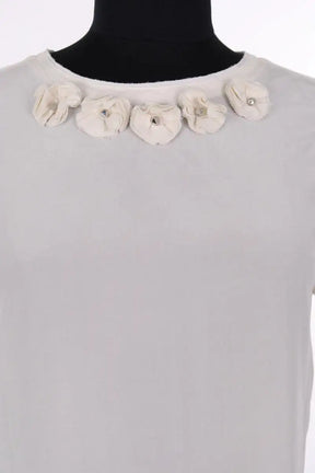 Top Maje Blanc en Viscose