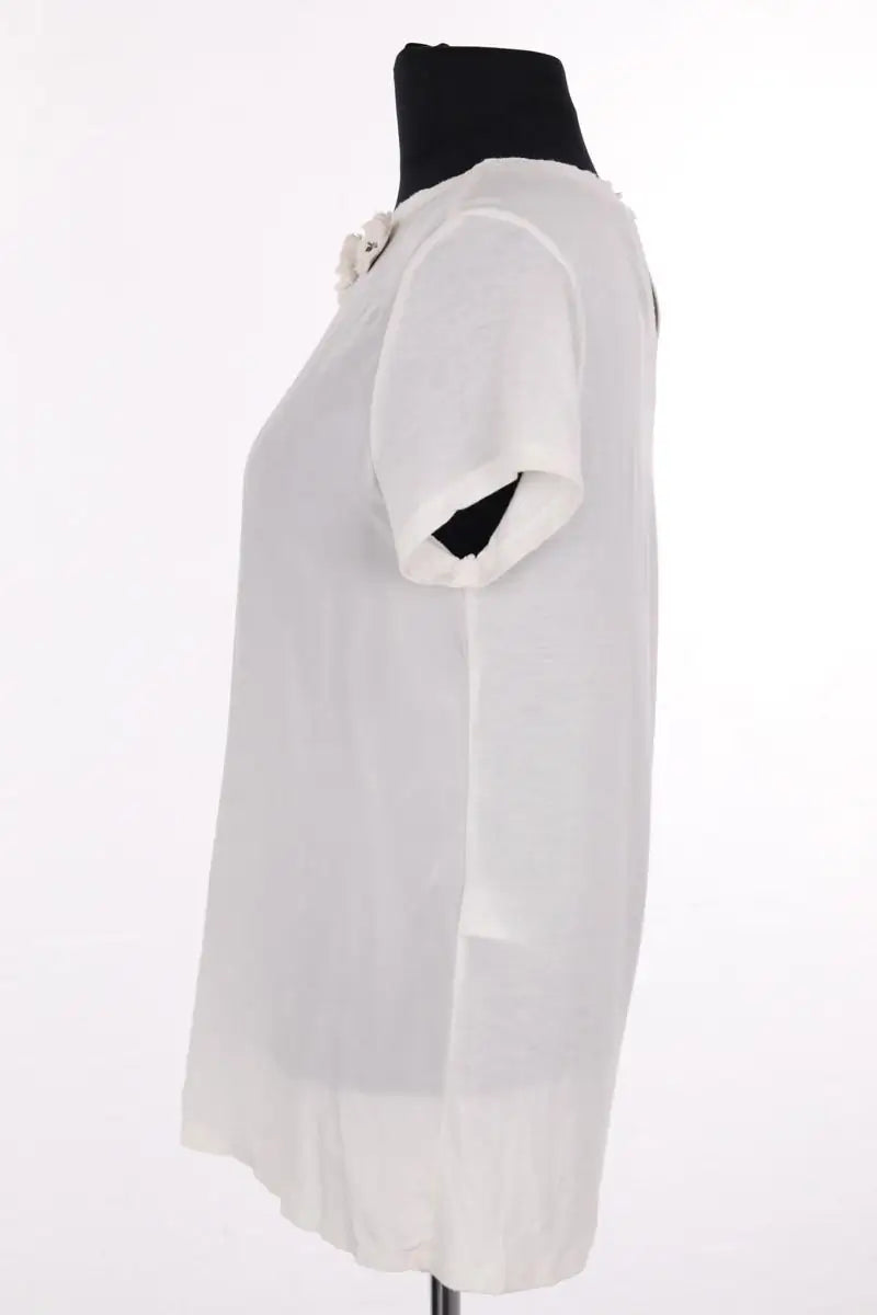 Top Maje Blanc en Viscose