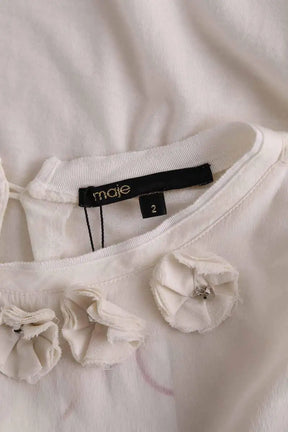Top Maje Blanc en Viscose