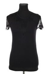 Top Maje Noir en Coton, taille M - Seconde Main