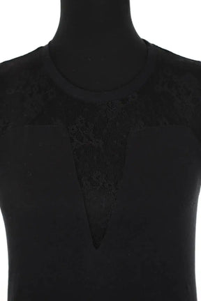 Top Maje Noir en Coton