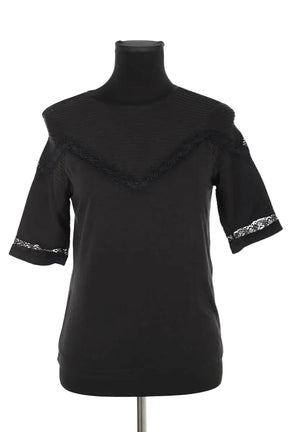 Top Maje Noir en Coton, taille S - Seconde Main