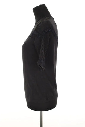 Top Maje Noir en Coton