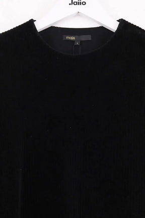 Top Maje Noir en Coton