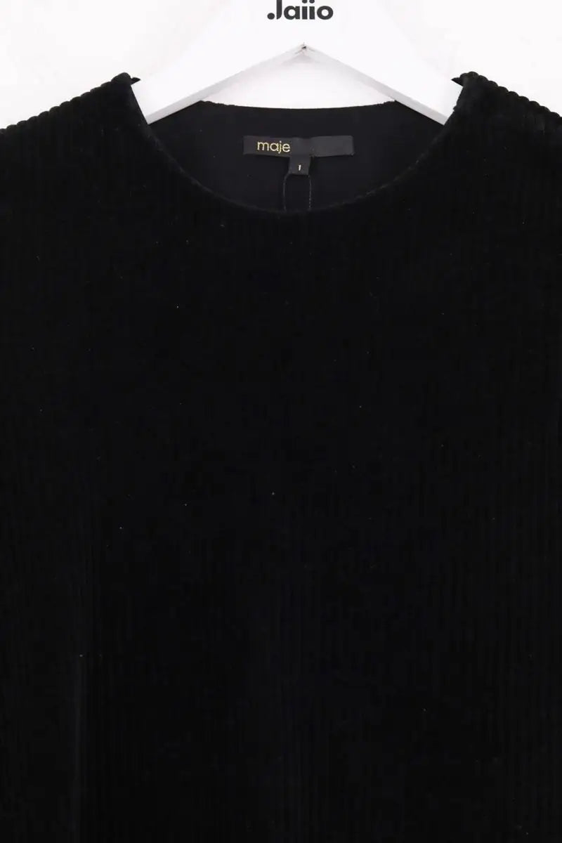 Top Maje Noir en Coton