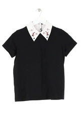 Top Maje Noir en Coton, taille S - Seconde Main
