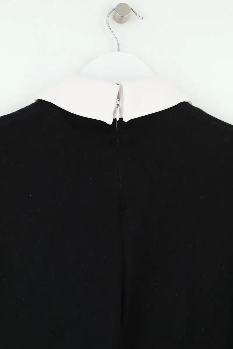 Top Maje Noir en Coton
