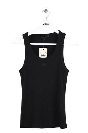 Top Maje Noir en Coton, taille XS - Seconde Main