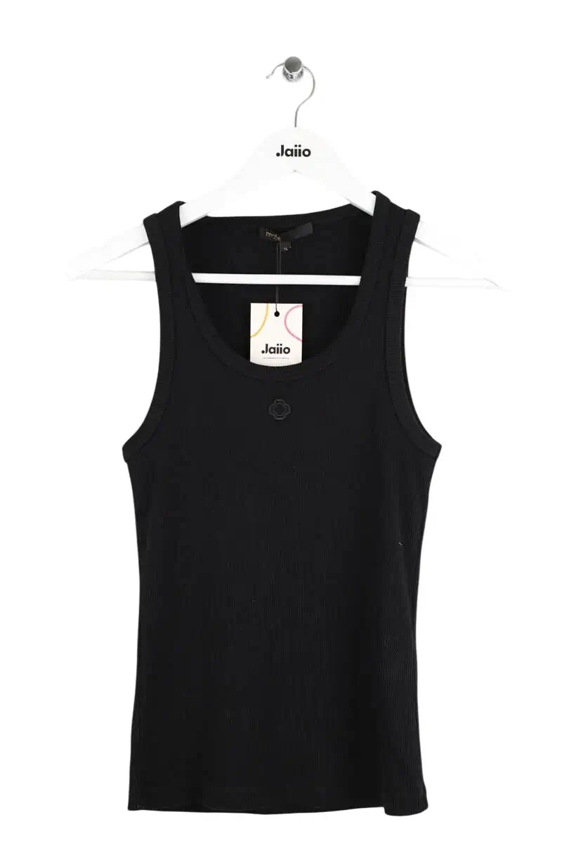 Top Maje Noir en Coton, taille XS - Seconde Main