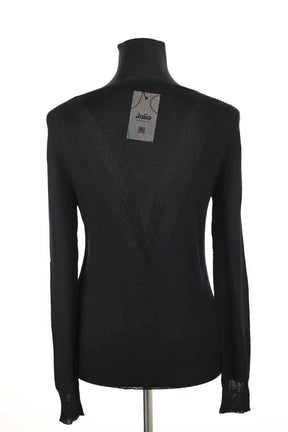 Top Maje Noir en Laine