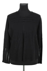 Top Maje Noir en Laine, taille M - Seconde Main