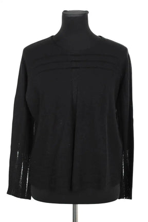 Top Maje Noir en Laine, taille M - Seconde Main