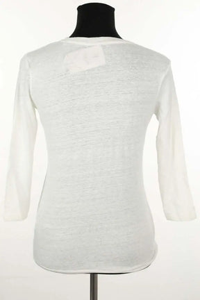Top Majestic Filatures Blanc en Lin