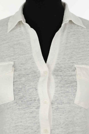 Top Majestic Filatures Blanc en Lin