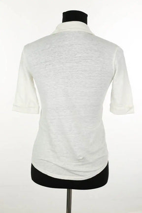 Top Majestic Filatures Blanc en Lin