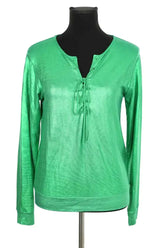 Top Majestic Filatures Vert en Viscose, taille S - Seconde Main
