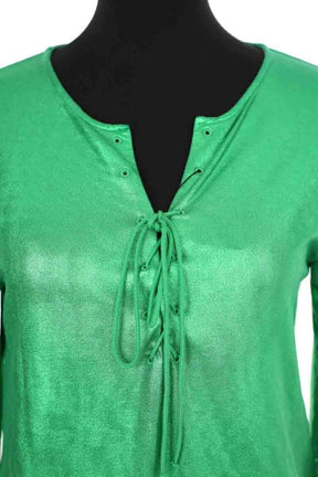 Top Majestic Filatures Vert en Viscose