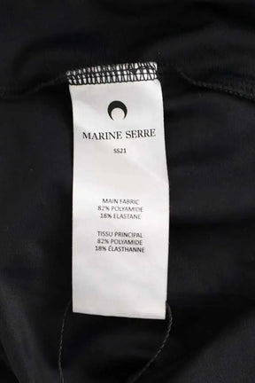 Top Marine Serre Noir en Polyamide