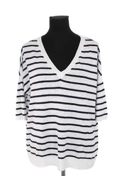 Top Max & Moi Blanc en Lin, taille M - Seconde Main