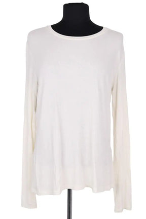 Top Max Mara Ecru en Synthétique, taille L - Seconde Main