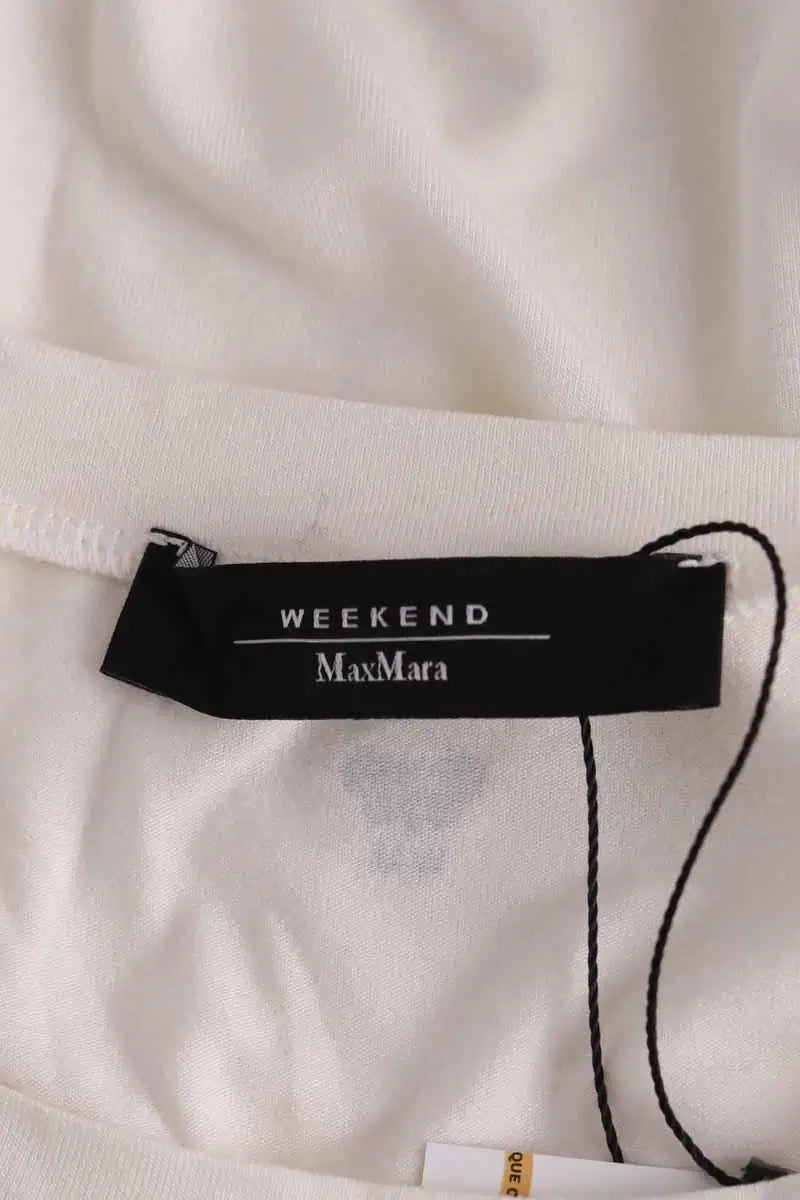 Top Max Mara Ecru en Synthétique