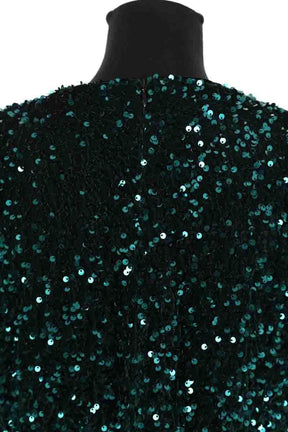Top Modetrotter Vert en Paillettes