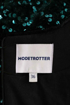 Top Modetrotter Vert en Paillettes