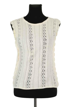 Top Molli Ecru en Coton, taille S - Seconde Main