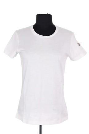 Top Moncler Blanc en Coton, taille S - Seconde Main