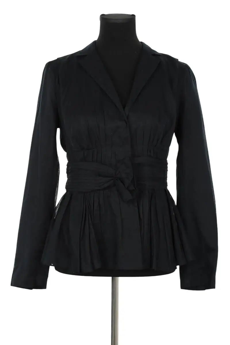 Top Prada Noir en Coton, taille L - Seconde Main
