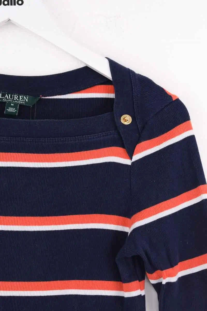 Top Ralph Lauren Marine en Coton