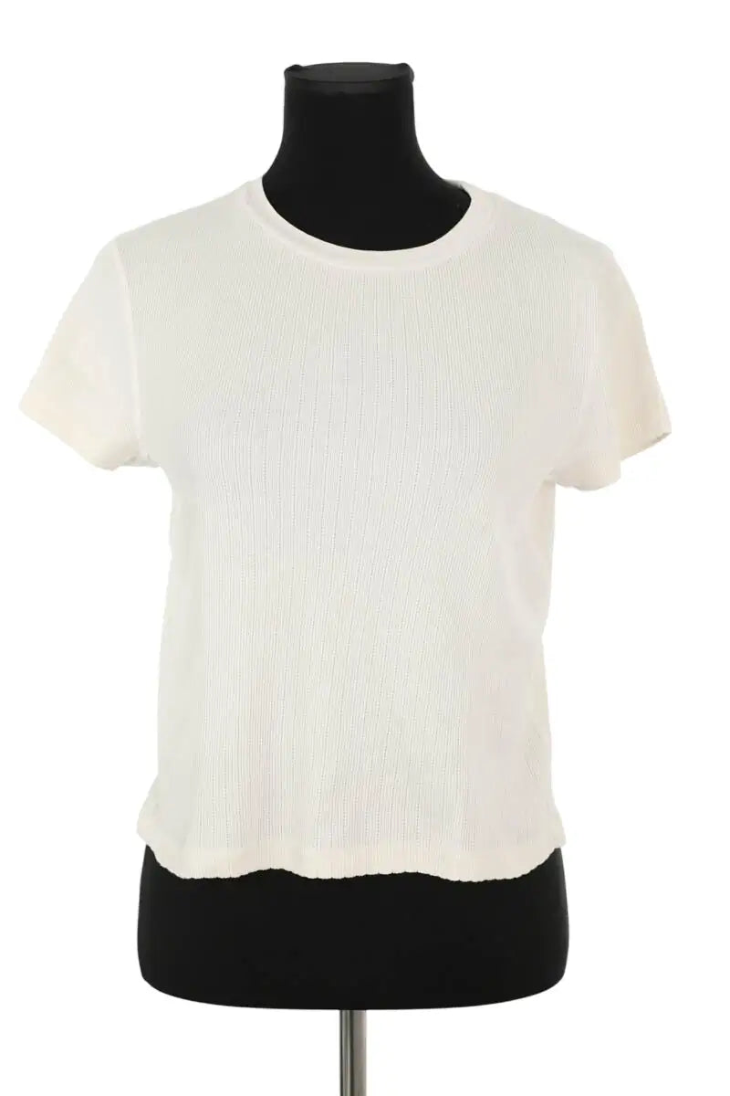 Top RE/DONE Ecru en Coton, taille S - Seconde Main