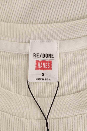 Top RE/DONE Ecru en Coton