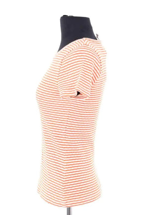 Top Rouje Orange en Coton