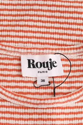 Top Rouje Orange en Coton