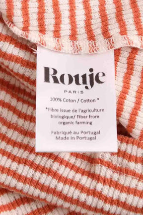 Top Rouje Orange en Coton