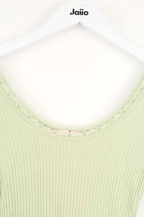 Top Rouje Vert en Synthétique