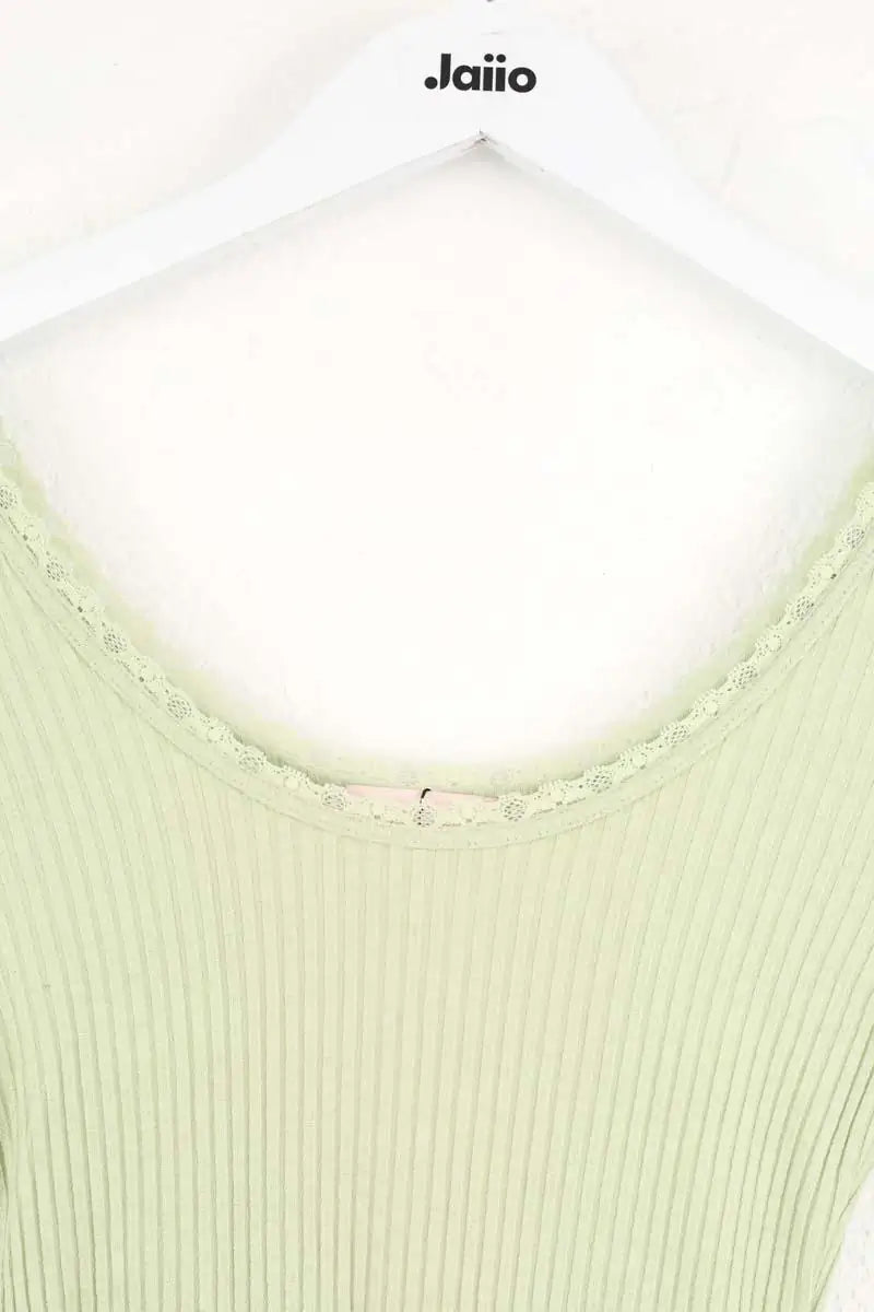 Top Rouje Vert en Synthétique